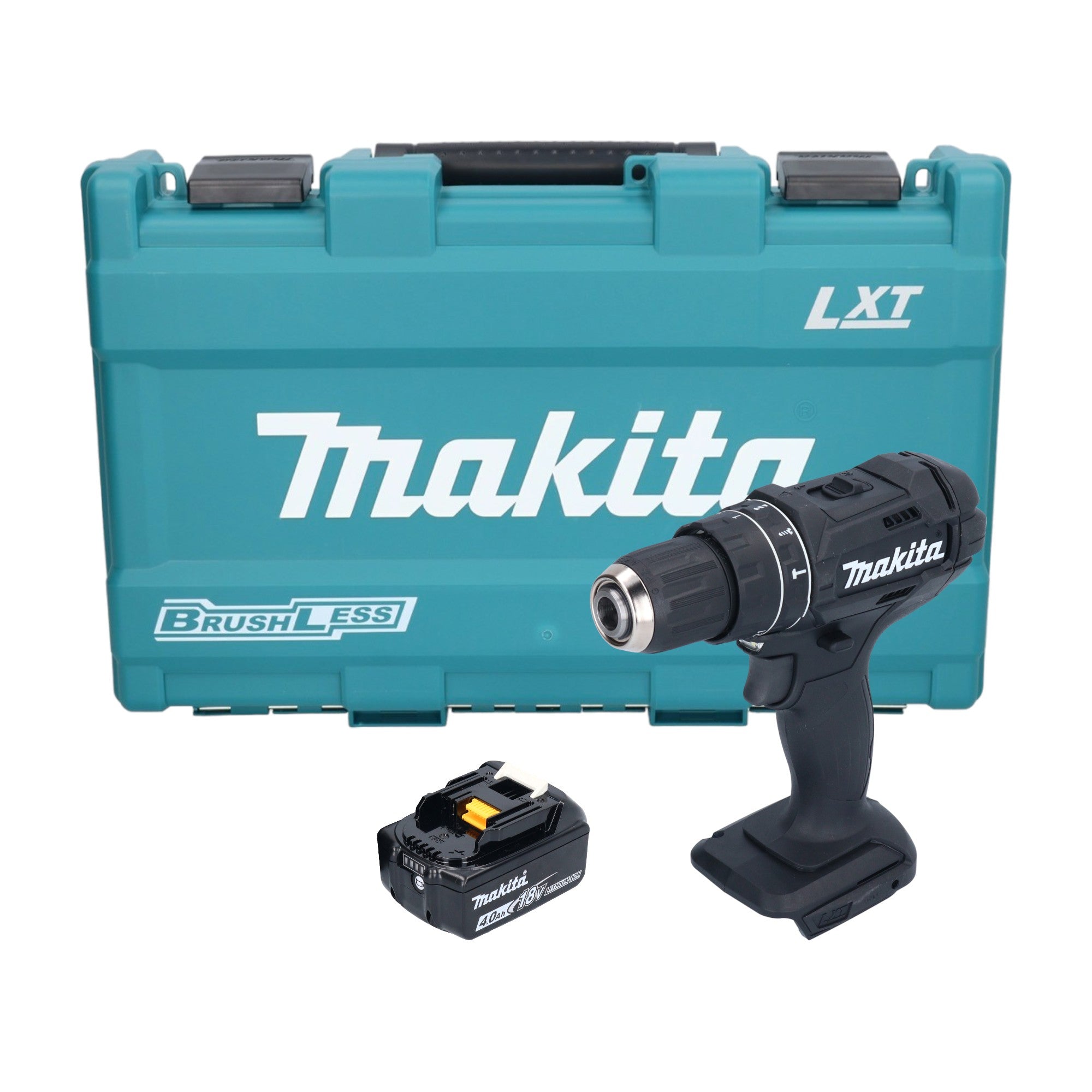 Makita DHP 482 M1KB Akku Schlagbohrschrauber 18 V 62 Nm Schwarz 1x Akku 4 0 Ah Koffer ohne Ladegeraet 0 - toolbrothers