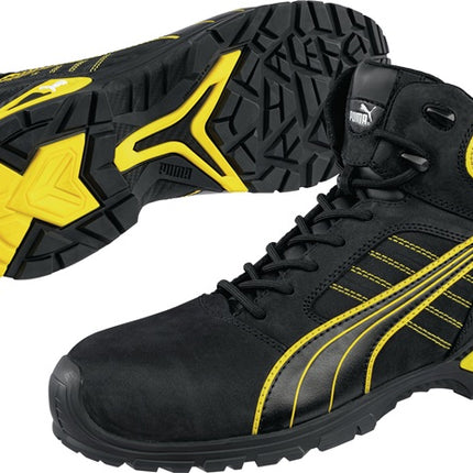 Botas de seguridad PUMA Amsterdam Mid talla 41 negro/amarillo ( 4300700431 )