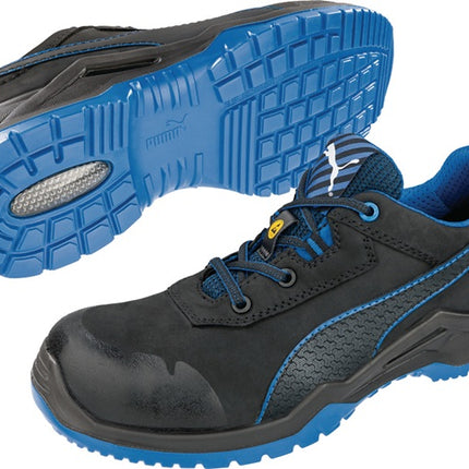 Zapato de seguridad PUMA Argon Blue Low talla 47 negro/azul ( 4300700447 )