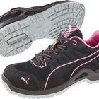 Chaussures de sécurité pour femmes PUMA Fuse TC Pink Wns Low taille 38 noir/rose ( 4300700488 )