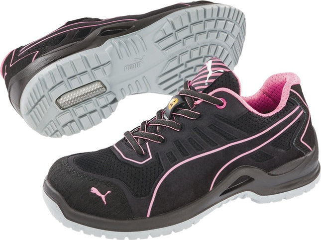 PUMA damskie buty ochronne Fuse TC Pink Wns Low rozmiar 39 czarny/różowy ( 4300700489 )