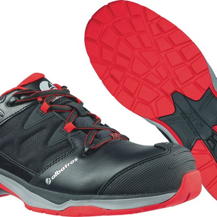 ALBATROS safety shoe ULTRATRAIL BLACK Low size 40 black/red ( 4300700580 )
