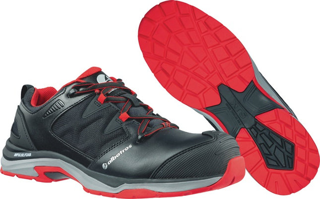 Buty ochronne ALBATROS ULTRATRAIL BLACK Low rozmiar 45 czarny/czerwony ( 4300700585 )