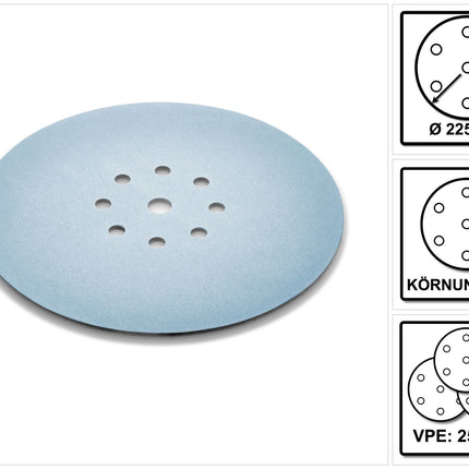 BWARE Festool Schleifscheiben STF D225 P320 GR S Granat Soft 25 Stk 1 - toolbrothers