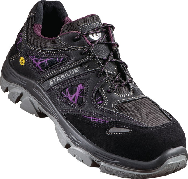 Zapato de seguridad mujer STABILUS DANA LOW talla 39 negro/morado (4703000599)