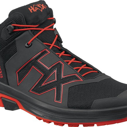 HAIX Freizeitschuh CONNEXIS Go GTX mid Größe 10 (45) schwarz/rot ( 4721000715 )