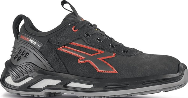 U.POWER scarpa di sicurezza TUCKER taglia 44 nero/rosso ( 8000488434 )