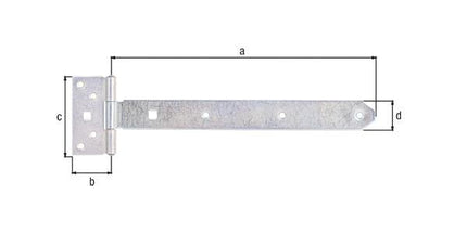 Colgador transversal GAH L.292,5 x 45 x A.90 x 34 x grosor 2,3 mm ( 8001514118 )