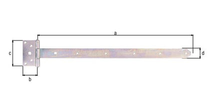 GAH cross hanger L.591 x 59xW.103 x 40xthickness 4 mm ( 8001514123 )