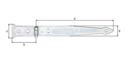Percha de lanzamiento GAH longitud 252 x 77 mm anchura 48 x 35 mm ( 8001514125 )