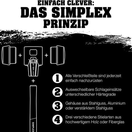 Testa di mazza HALDER soft-face Diametro della testa 80 mm ( 8002360802 )