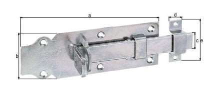 GAH lock bolt length 160 mm width 56 mm straight ( 8002893474 )
