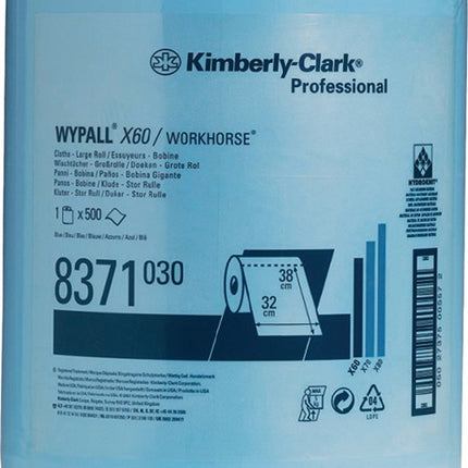 WYPALL Wiping cloth WYPALL X60 8371 L380xW315 approx. mm ( 9000469133 )