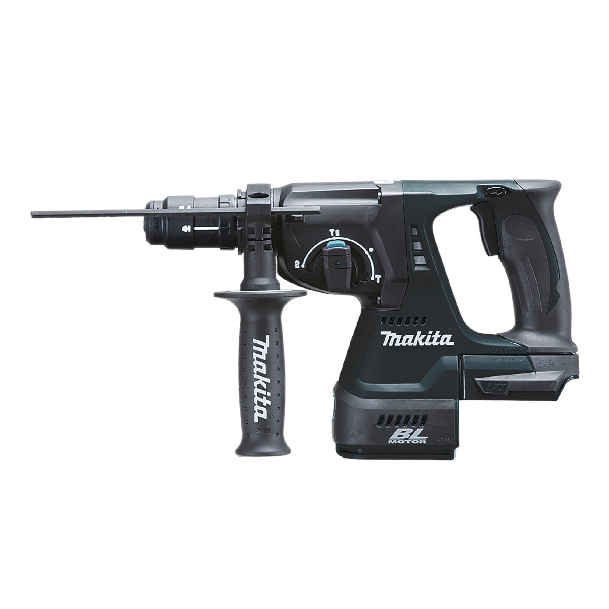 Makita DHR 243 RGJ B Akku Kombihammer 18 V 2 0 J SDS Plus schwarz 2x Akku 6 0 Ah Ladegeraet Schnellwechselfutter Makpac 2 - toolbrothers