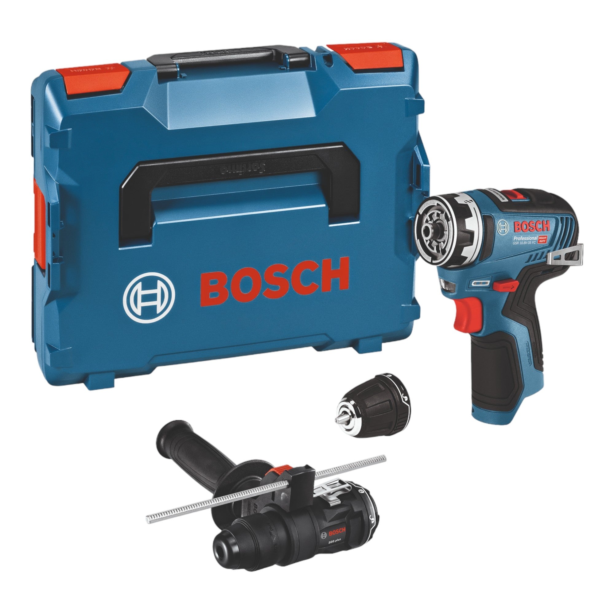 Bosch GSR 12V 35 FC Akku Bohrschrauber 12 V 35 Nm Brushless 06019H3009 2x Akku 3 0 Ah Ladegeraet 2x Aufsatz L Boxx 1 - toolbrothers