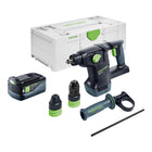 Martillo combinado sin cable Festool KHC 18 EB-Basic 18 V 2,6 J SDS-Plus Brushless + 1x batería recargable 5,0 Ah + Systainer - sin cargador