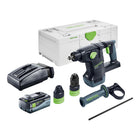 Martello pneumatico a batteria Festool KHC 18 EB Basic 18 V 2,6 J Plus Brushless + 1x batteria 8,0 Ah + caricatore + systainer
