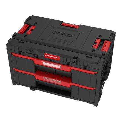 Toolbrothers RHINO XXL Drawer 2 ECO Mallette à tiroirs avec deux tiroirs + séparateurs 29 L IP66