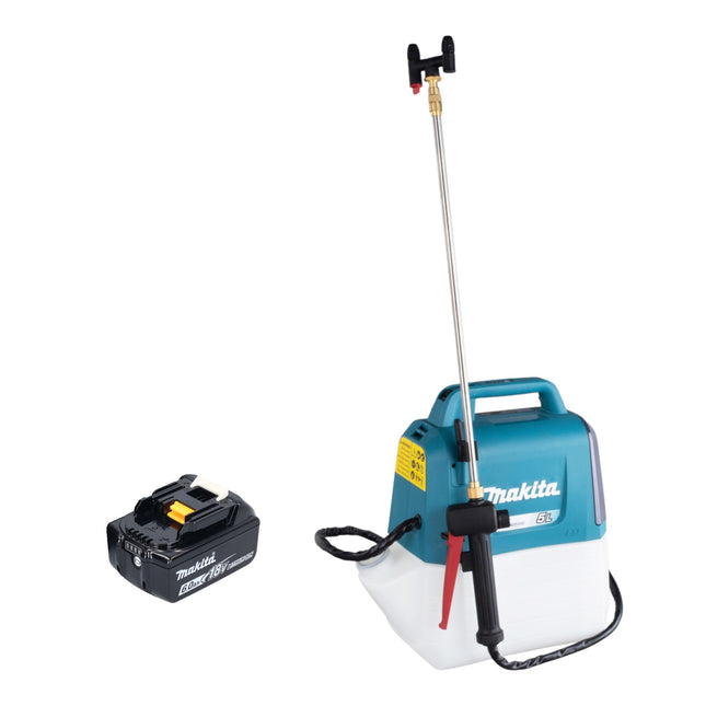 Makita DUS 054 G Cordless pressure sprayer 18 V 5.0 l 3.0 bar + 1x rechargeable battery 6.0 Ah - without charger