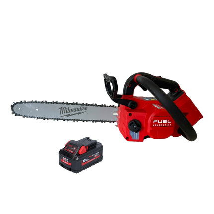 Milwaukee M18 FTHCHS35-801 Motosega a batteria con impugnatura superiore da 35 cm + 1x batteria 8,0 Ah - senza caricabatterie