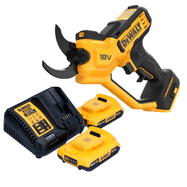 DeWalt DCMPP 568 D2 cordless pruning shears 18 V 38 mm + 2x rechargeable battery 2.0 Ah + charger