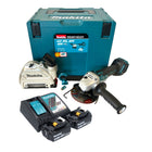 Amoladora angular sin cable Makita DGA 514 RFJU1 18 V 125 mm sin escobillas + 2x batería recargable 3,0 Ah + cargador + Makpac