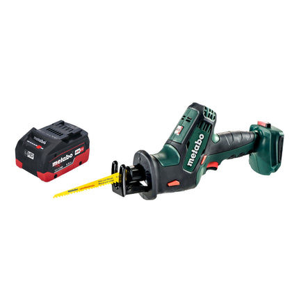 Metabo SSE 18 LTX Sierra de sable compacta sin cable 18 V 13 mm + 1x batería LiHD 5,5 Ah - sin cargador