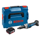 Bosch GGS 18V-23 PLC Amoladora recta profesional a batería 18 V sin escobillas + 1x acumulador 5,0 Ah + L-Boxx - sin cargador