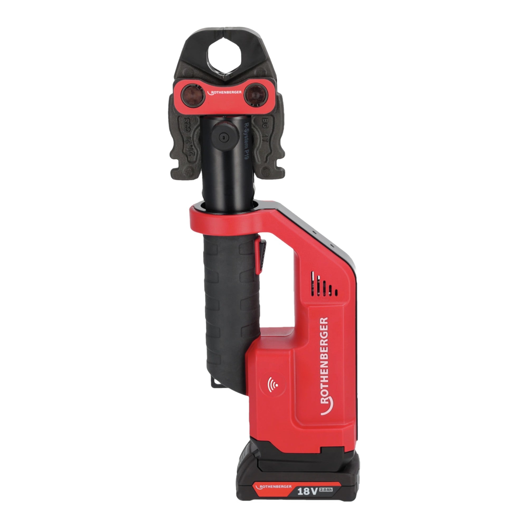 Rothenberger Romax Compact III Akku Pressmaschine Basic Set 1 18 V 19 kN 1000004267 1x Akku 2 0 Ah Ladegeraet 1 - toolbrothers