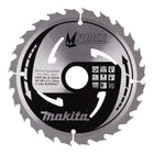 Hoja de sierra circular Makita M-FORCE 185 x 30 x 2,0 mm 24 dientes ( B-32035 ) para madera