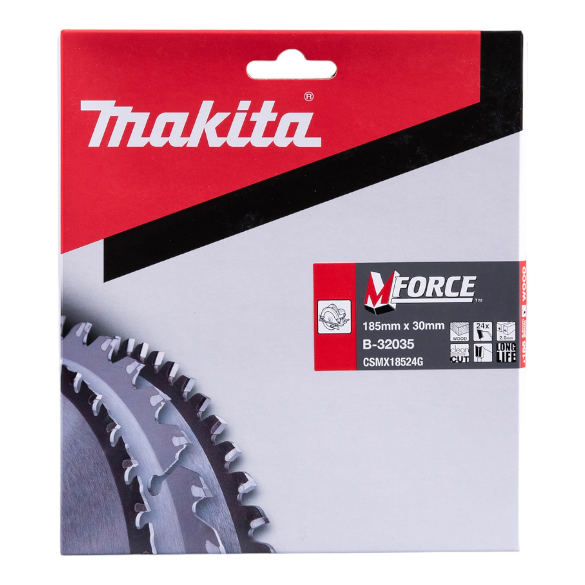 Makita M FORCE Kreissaegeblatt 185 x 30 x 2 0 mm 24 Zaehne B 32035 fuer Holz 2 - toolbrothers