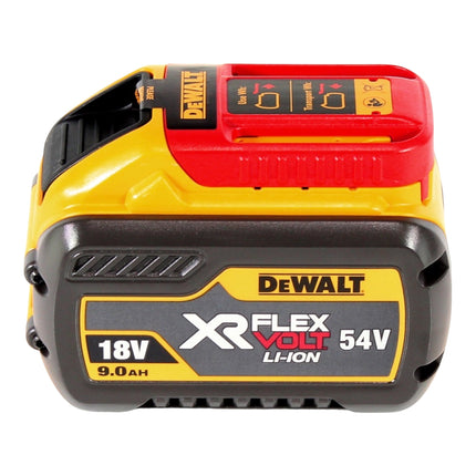Amoladora angular sin cable DeWalt DCG 460 NK 54 V FlexVolt 230 mm sin escobillas + 1x batería 9,0 Ah + maletín - sin cargador