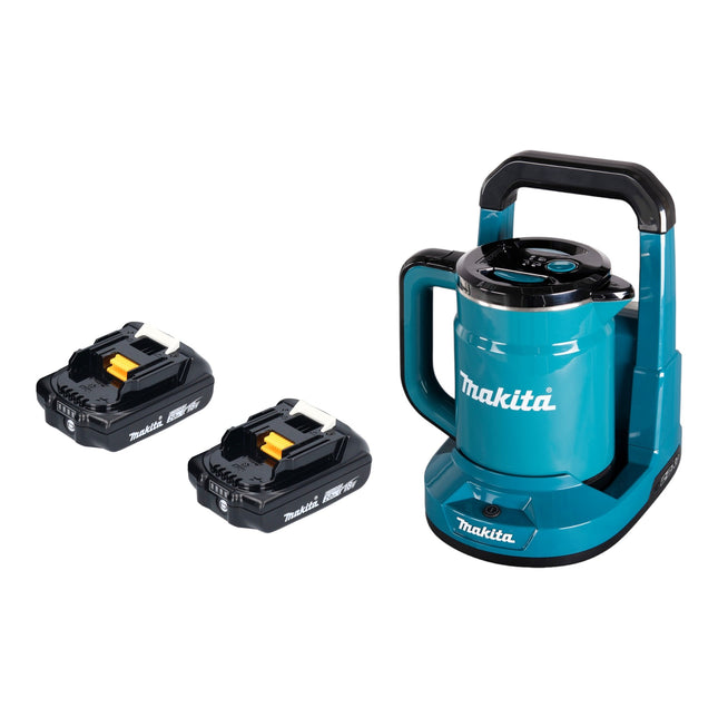 Makita DKT 360 A2 Bollitore a batteria 36 V ( 2x 18 V ) 0,8 L + 2x batteria ricaricabile 2,0 Ah - senza caricabatteria