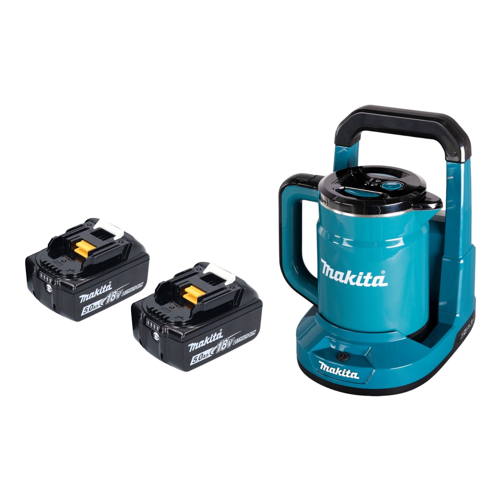 Makita DKT 360 T2 Akku Wasserkocher 36 V 2x 18 V 0 8 L 2x Akku 5 0 Ah ohne Ladegeraet 0 - toolbrothers