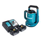 Makita DKT 360 RF2 hervidor sin cable 36 V ( 2x 18 V ) 0,8 L + 2x batería recargable 3,0 Ah + cargador