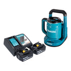 Makita DKT 360 RG2 hervidor sin cable 36 V ( 2x 18 V ) 0,8 L + 2x batería recargable 6,0 Ah + cargador