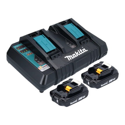 Makita DKT 360 PA2 Bouilloire sans fil 36 V ( 2x 18 V ) 0,8 L + 2x batterie 2,0 Ah + chargeur double