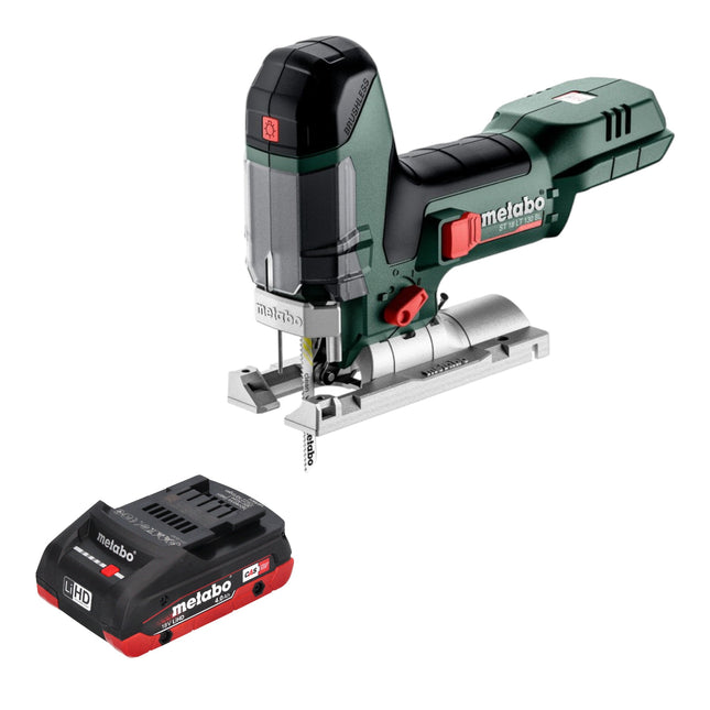 Seghetto alternativo a batteria Metabo ST 18 LT 130 BL 18 V 130 mm senza spazzole + 1x batteria LiHD 4,0 Ah - senza caricabatterie