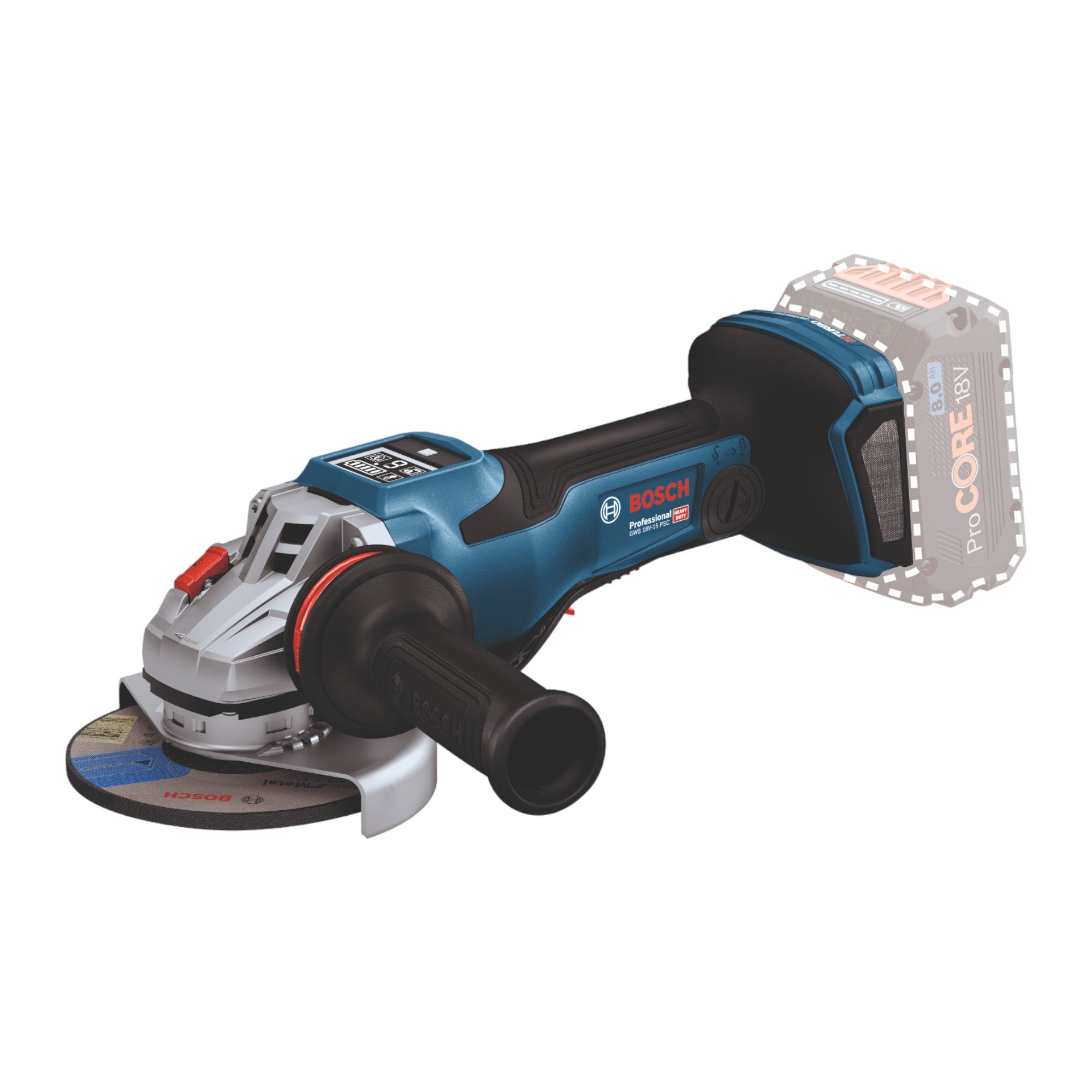 Bosch GWS 18V 15 PSC Professional Akku Winkelschleifer 18 V 125 mm BITURBO Brushless 1x ProCORE Akku 4 0 Ah L Boxx ohne Ladegeraet 1 - toolbrothers