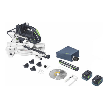 Festool KSC 60 EB-Basic KAPEX Tronzadora sin cable 18 V / 36 V 216 mm Sin escobillas + 2x batería 5,0 Ah - sin cargador