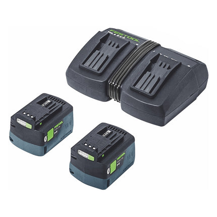 Tronzadora sin cable Festool KSC 60 EB-Basic KAPEX 18 V / 36 V 216 mm sin escobillas + 2x batería recargable 5,0 Ah + cargador doble