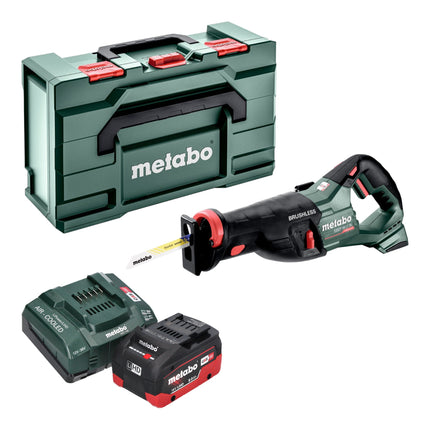 Metabo SSEP 18 LT BL sega alternativa a batteria 18 V 32 mm senza spazzole + 1x batteria LiHD 8,0 Ah + caricatore + metabox