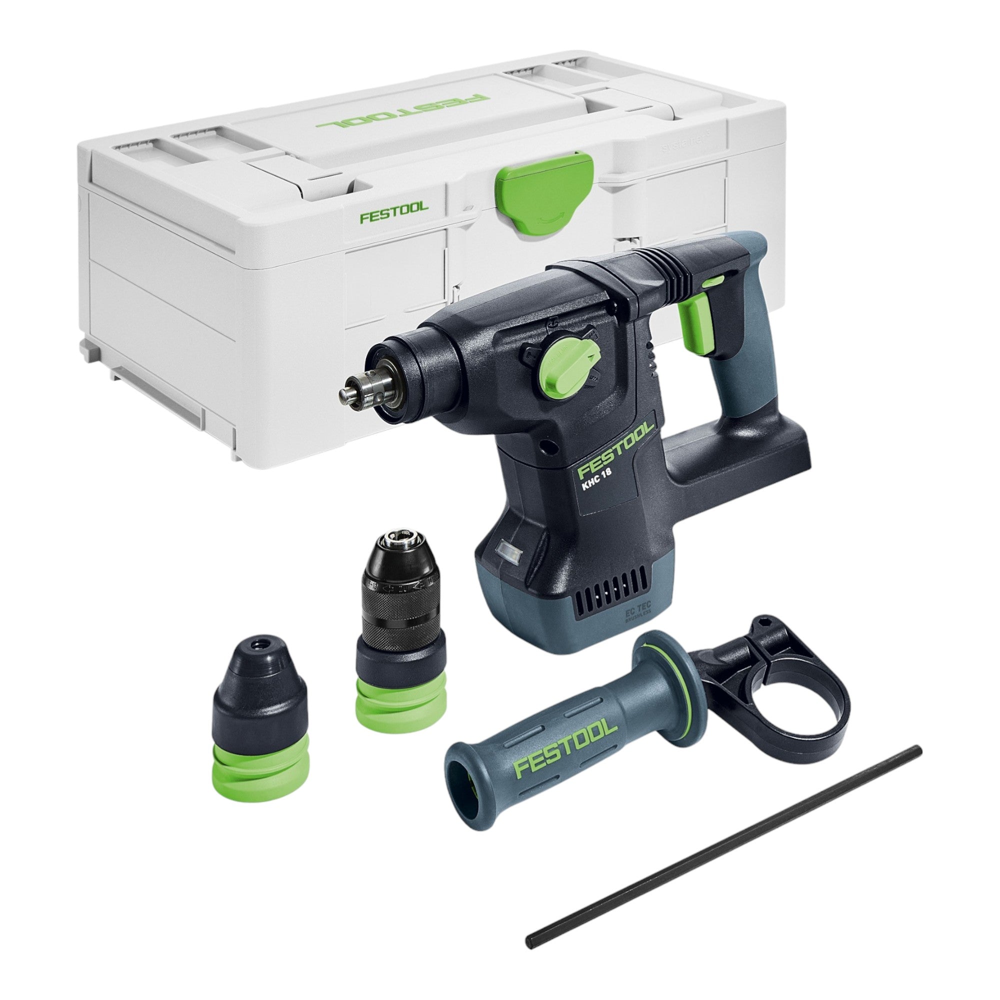 Festool KHC 18 EB Basic Akku Kombihammer 18 V 2 6 J SDS Plus Brushless 1x Akku 5 0 Ah Schnellladegeraet Systainer 1 - toolbrothers