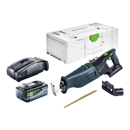 Festool RSC 18 EB-Basic cordless reciprocating saw 18 V brushless + 1x battery 8,0 Ah + quick charger + systainer