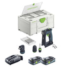 Festool CXS 18-Basic-Set cordless drill driver 18 V 40 Nm brushless + 2x battery 4.0 Ah + quick charger + systainer