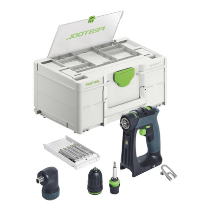 Festool CXS 18-Basic-Set cordless drill driver 18 V 40 Nm brushless + 2x battery 4.0 Ah + quick charger + systainer