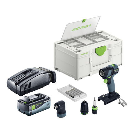 Festool TXS 18-Basic-Set Trapano avvitatore a batteria 18 V 40 Nm Brushless + 1x batteria 8,0 Ah + caricabatteria rapido + Systainer