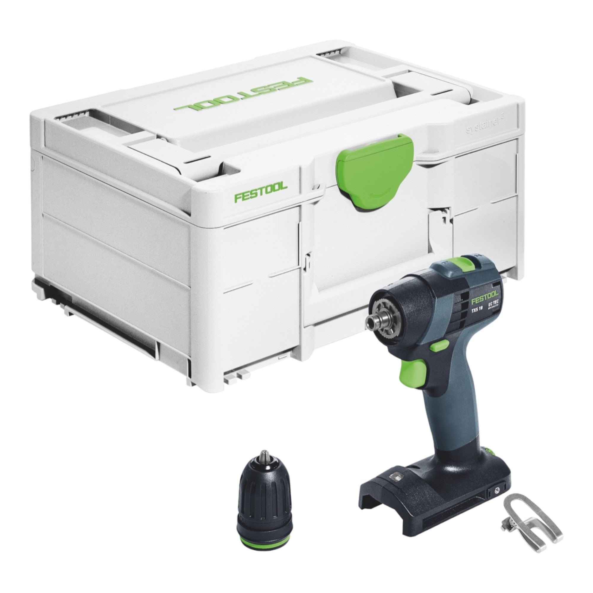 Festool TXS 18 Basic Akku Bohrschrauber 18 V 40 Nm Brushless 1x Akku 5 0 Ah Schnellladegeraet Systainer 1 - toolbrothers