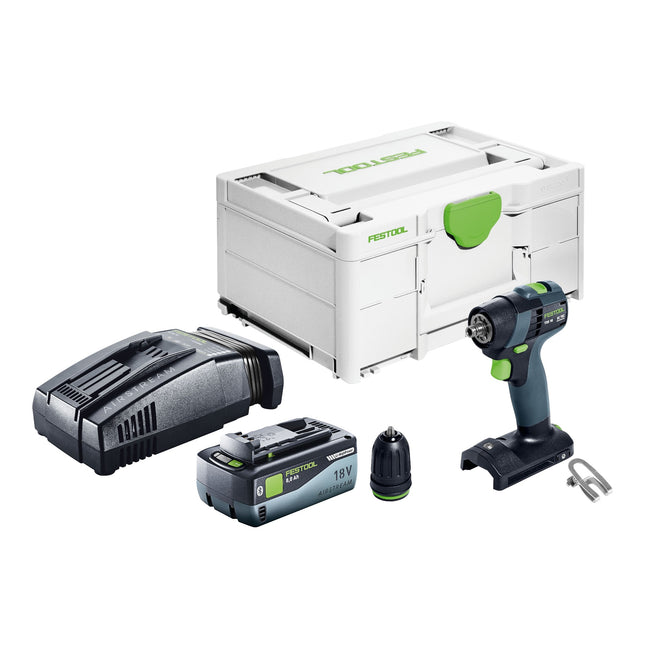 Festool TXS 18-Basic cordless drill driver 18 V 40 Nm brushless + 1x battery 8.0 Ah + quick charger + systainer