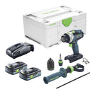 Festool TPC 18/4 I-Basic taladradora de percusión sin cable 18 V 75 Nm + 2x batería recargable 4,0 Ah + cargador rápido + systainer